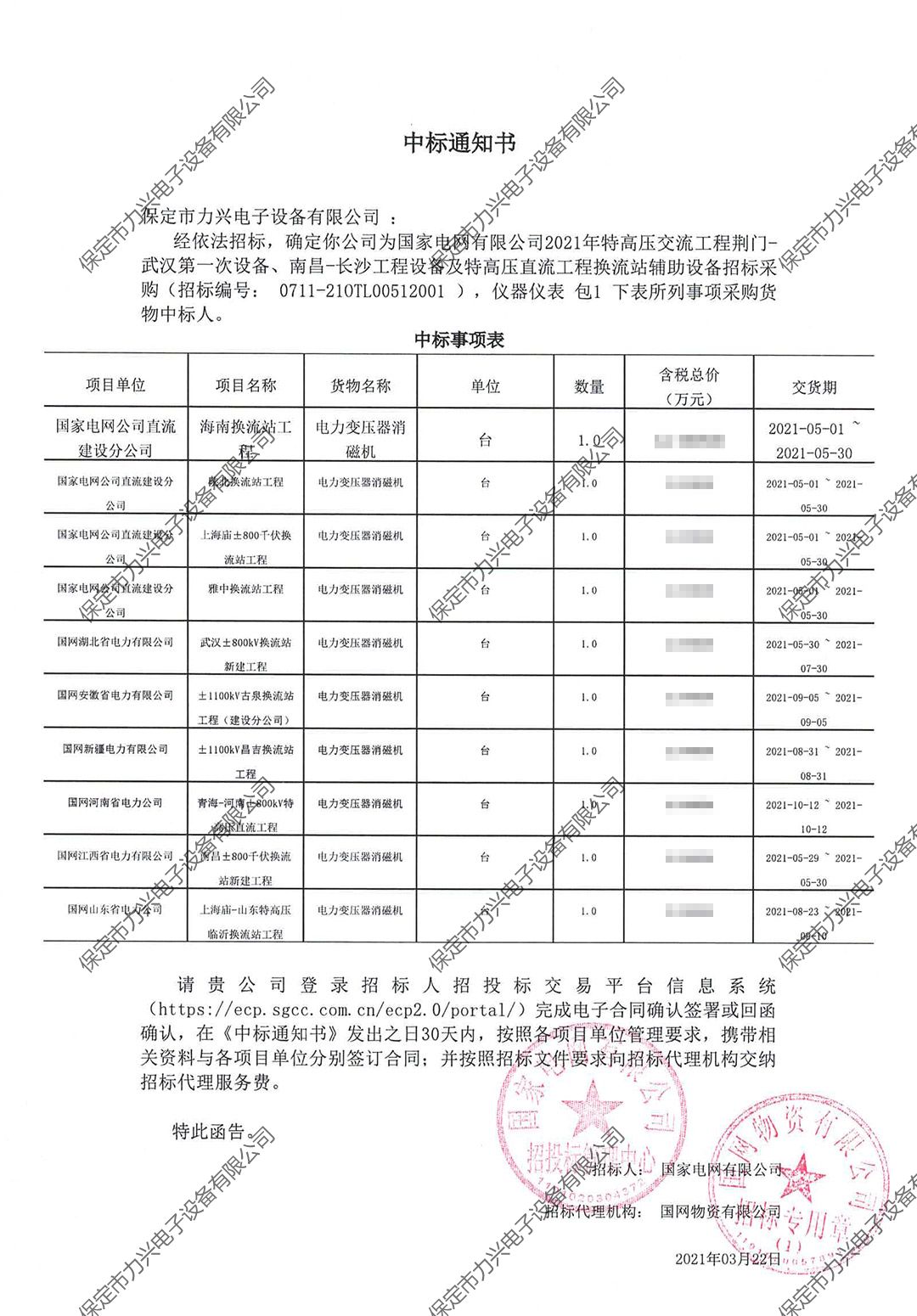 國(guó)家(jiā)電(diàn)網有(yǒu)限公司2021年(nián)特高(gāo)壓交流工(gōng)程荊門(mén)-武漢第一(yī)次設備、南(nán)昌-長(cháng)沙工(gōng)程設備及特高(gāo)壓直流工(gōng)程換流站(zhàn)輔助設備招标采購(gòu).jpg
